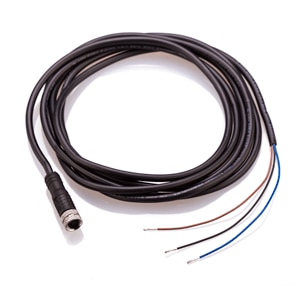 M8, 3 Pole, Female, 2m Cable