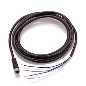 M8, 4 Pole, Female, 2m Cable