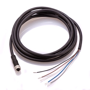 M8, 5 Pole, Female, 2m Cable